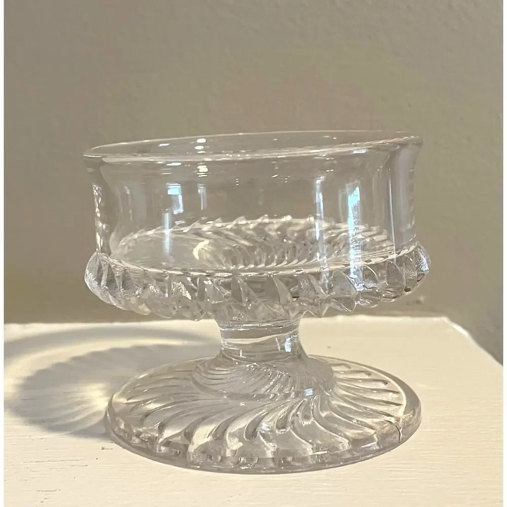 Vintage Mixed Footed Pedestal Small Glass Bowls / Trinket Bowls, Set of 5